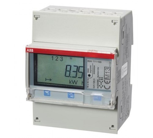 Счетчик 3-фазный 4-проводный,1тар,акт.эн, 1кл, 5(40)А, ИВ, для тех. учета, тип C132CMA100192R1000 ABB