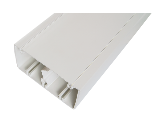 Кабельный канал с крышкой 100х50х2000мм (белый)  100001S  SPL
