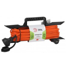 Удлинитель силовой ЭРА UFx-1-2x0.75-20m-IP44 на рамке б/з 1 гн 20м ПВС 2x0.75  Б0046821  ЭРА