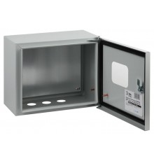  Щит с монтажной панелью металлический ЩМПг (окно)-02 IP54 (250х300х175) SIMPLE  Б0041661  ЭРА