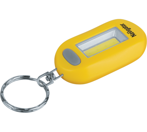 Фонарь-брелок NPT-KC05-2CR2032 брелок.пласт.1СOB LED(1Вт),3 реж,желтый  14084  Navigator