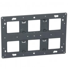 Суппорт большой вместимости - Программа Batibox - 2 x 3-местный - 2 x 6/8 модулей  080266  Legrand