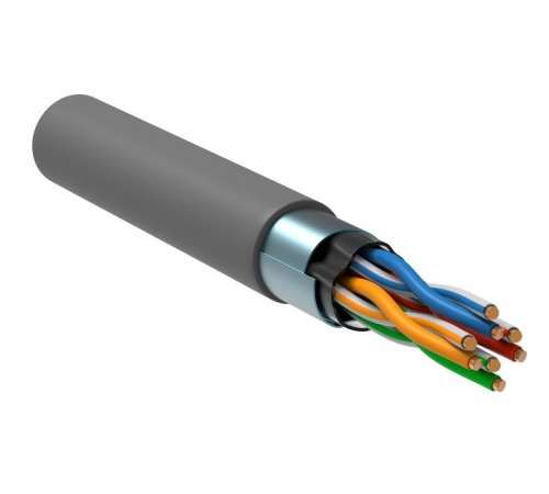 Витая пара F/UTP 5E 24AWG 4PR LSZH 1м серый 305м РФ  BC1-C5E04-321-305-R-G  GENERICA