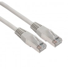Патч-корд FTP категория 6 LSZH, длина 1 метр, экранированный, серый  18-8102-1  REXANT