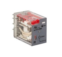 Реле промежуточное с кнопкой и мех. Индикацией RPAt 22/3 10A 230В AC  AVERES  rpat-22-3-230AC  EKF