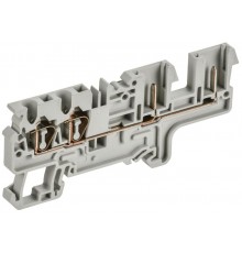 ARMAFIX Клемма пруж. CX2,5-4-2B 2,5мм2 4-конт. серая  AF-CT40-06-22-K03-002  IEK