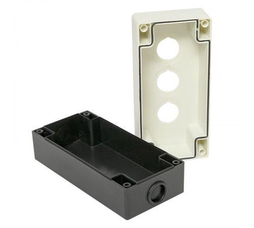 Корпус КП103 пластиковый 3 кнопки белый EKF PROxima  cpb-103-w  EKF