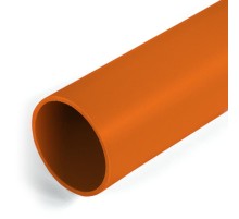 Труба жесткая ПВХ 3-х метровая легкая оранжевая d40 мм (60м/уп)  PR03.0288  Промрукав