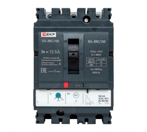 Выключатель автоматический ВА-99C (Compact NS) 100/12.5А 3P 36кА EKF PROxima  mccb99C-100-12.5  EKF