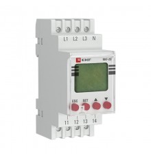 Реле контроля фаз с LCD дисплеем (с нейтралью) RKF-2S EKF PROxima  rkf-2s  EKF
