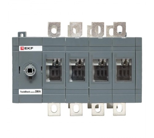 Рубильник 200A 4P реверсивный без рукоятки управления TwinBlock  tb-s-200-4p-rev  EKF
