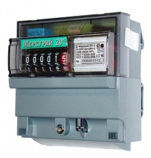 Счетчик Меркурий 201.5  5-60А/220В (1 тар.) МЕХ (DIN)