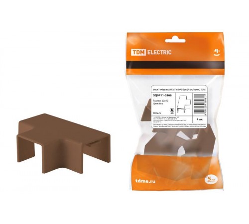 Угол Т-образный КМТ 60x40 бук (4 шт./комп.)  SQ0411-0366  TDM
