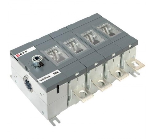 Рубильник 160A 4P без рукоятки управления TwinBlock  tb-s-160-4p  EKF