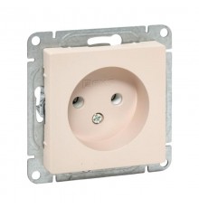 Механизм розетки, 16А, без заземления, без шторок, кремовый Эпика  UP1-SOI-100 EKF