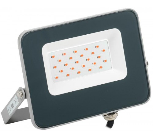 Прожектор светодиодный СДО 07-20R red IP65 серый  LPDO7R-01-20-K03  IEK