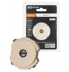 TV розетка оконечная шампань, "Байкал"   SQ1819-0511  TDM