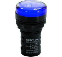 Индикатор ND16-22DS/4C синий, компактный, встр. конденсатор, IP65 АС380В (R)  828188  CHINT