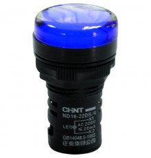 Индикатор ND16-22DS/4C синий, компактный, встр. конденсатор, IP65 АС110В (R)  828140  CHINT