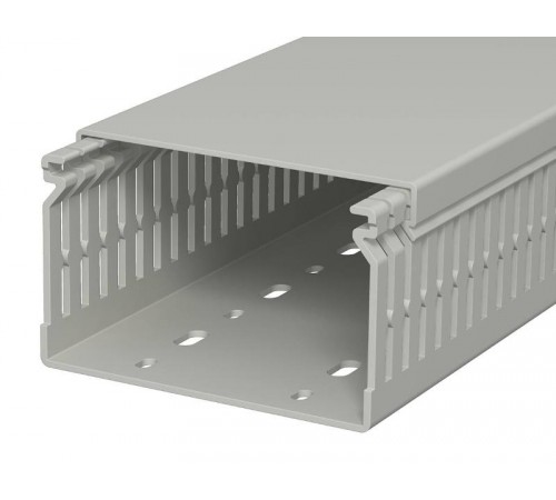 Распределительный кабельный канал LK4 N 60x100x2000 мм (ПВХ,серый) (LK4 N 60100)  6178211  OBO Bettermann