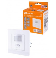 Датчик движения ДДВ-04 (2х пров., все типы ламп) 500Вт, 10-420с, 9м, 5+Лк, 160гр, IP20  SQ0324-0045 TDM