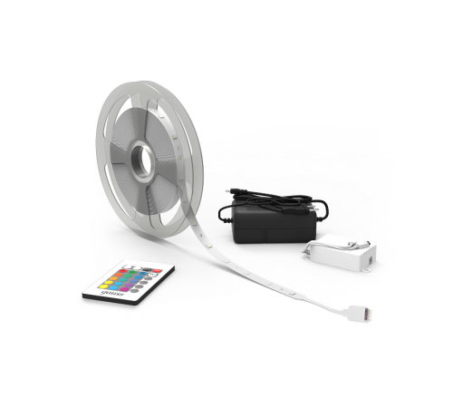 Лента светодиодная Basic в комплекте LED 5050/30RGB+30W 12V 6W/m 390lm/m RGBW 10mm IP20 3m 1/50  BT010  Gauss