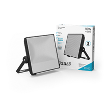Прожектор светодиодный EVO 10W 900 lm IP65 6500К, IK04, черный 1/30  687511310  Gauss