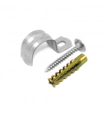 Комплекты для крепления ОКЛ с использованием самореза, дюбеля и скобы СМО 19-20 (100 шт)   PR08.4996  Промрукав