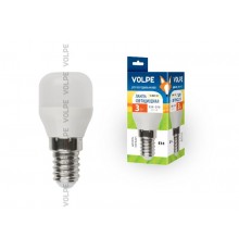 Лампа светодиодная LED-Y27-3W/WW/E14/FR/Z LED для холод.мат. колба. Материал корпуса пластик. Цвет свечения теплый белый. Упаковка UL-00000178 Volpe