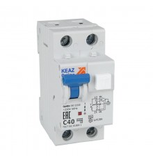 Выключатель автоматический дифференциального тока OptiDin D63-21C10-A-У3 6кА (2P, C10, 10mA)  333124  КЭАЗ