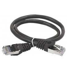 Коммутационный шнур (патч-корд), кат.5Е FTP, 1м, черный  PC09-C5EF-1M  ITK