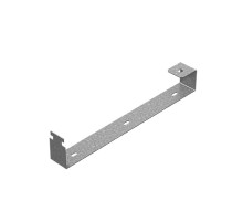 Держатель огнестойкой перегородки для страт консолей шириной 500 мм, толщ. 1,5 мм, гор. цинк, 371153  ДОПС-500-1,5-ГЦ   Ostec