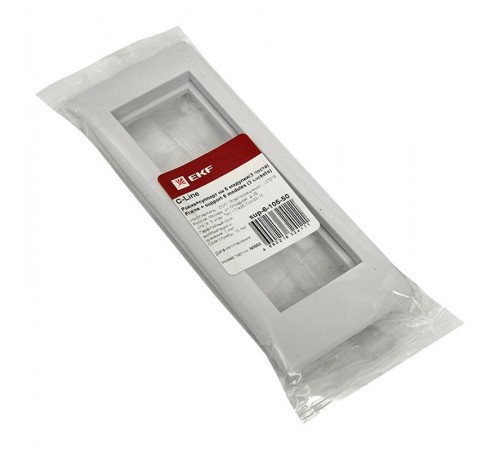 Рамка+суппорт на 6 модулей (3 поста) для парапетного кабельного канала C-Line  sup-6-105-50  EKF