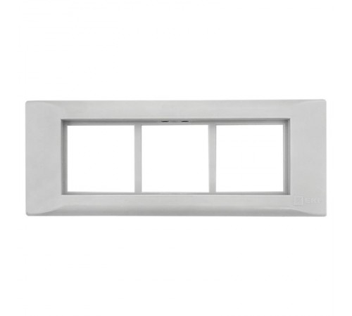 Рамка+суппорт на 6 модулей (3 поста) для парапетного кабельного канала C-Line  sup-6-105-50  EKF