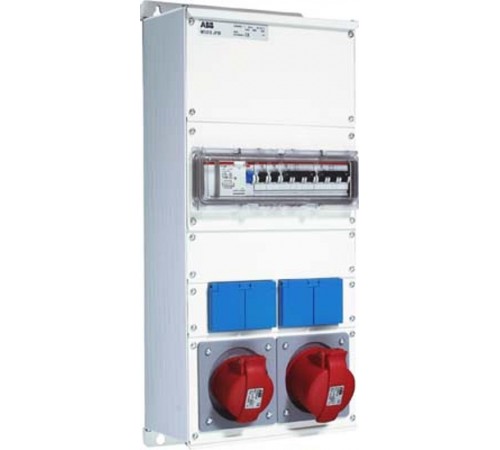 Бокс M32/2JFB CTFL с розеткамии фланцами в сборе, металл, IP44  2CMA100022R1000  ABB