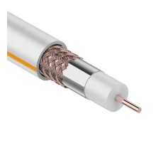 Кабель SAT 50 M, Cu/Al/Cu, (75%), 75 Ом, 100м., белый  01-2401  REXANT