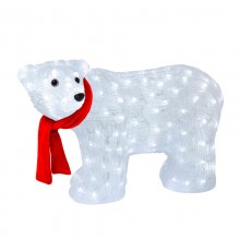 Акриловая светодиодная фигура "Мишка" 60 см, 200 светодиодов, IP44, понижающий трансформатор в комплекте,  513-267  NEON-NIGHT