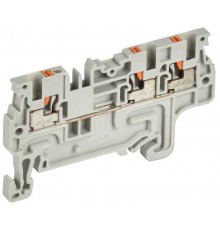Колодка клеммная CP-MC 3 вывода 1,5мм2 серая  YCT22-00-3-K03-001  IEK