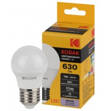 Лампа светодиодная P45-7W-865-E27 7Вт шар холодный дневной свет  Б0057616  Kodak