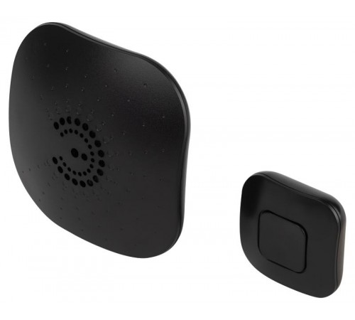 Звонок дверной BIONIC Black беспроводной, черный, 6 мелодий  Б0054779  ЭРА