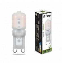 Лампа светодиодная LB-430 (5W) 230V G9 4000K 16x47mm  25637  FERON