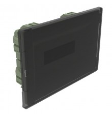 Practibox3 встраиваемый прозрачная дверь 1х12м земля+нейтраль  401752  Legrand