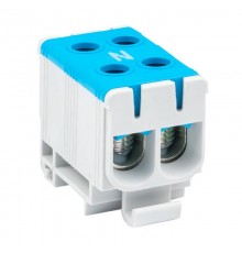 Клемма силовая вводная двойная КСВ 16-50 синяя EKF PROxima  plc-kvs2-16-50-blue  EKF