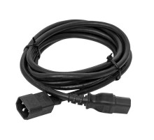 Кабель питания TERACOM для ИБП, ПК и мониторов разъемы C13-C14 сеч. 3x0.75мм2 250В 2м  TRC-PCA-C13-C14-0.75-2M  EKF