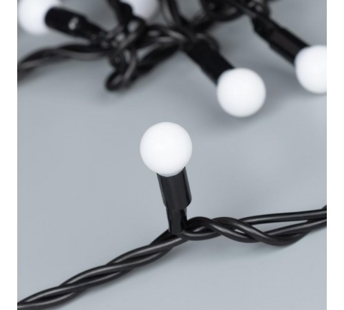 Светодиодная гирлянда ARD-BALL-CLASSIC-D13-5000-BLACK-50LED BLUE (230V, 3.5W)  025564  Arlight