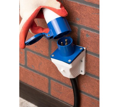 Вилка стационарная 513 2Р+РЕ 16А 220В IP44 EKF PROxima  ps-513-16-220  EKF