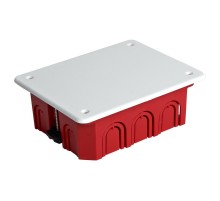 EBX30-02-1-20-120 Коробка монтажная.для полых стен,с пласт.зажим,с крышкой,120*92, красный (GE41028) 49008 Stekker