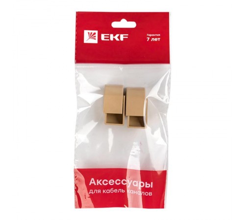 Заглушка (16х16) (4 шт) Plast EKF PROxima   под светлое дерево    ecl-16-16x4   EKF 