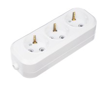 Колодка 3 гнезда с заземлением  11-8704  REXANT