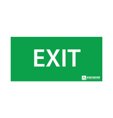 Пиктограмма для аварийного светильника - наклейка "EXIT" (200х100)  1004100200  АСТЗ